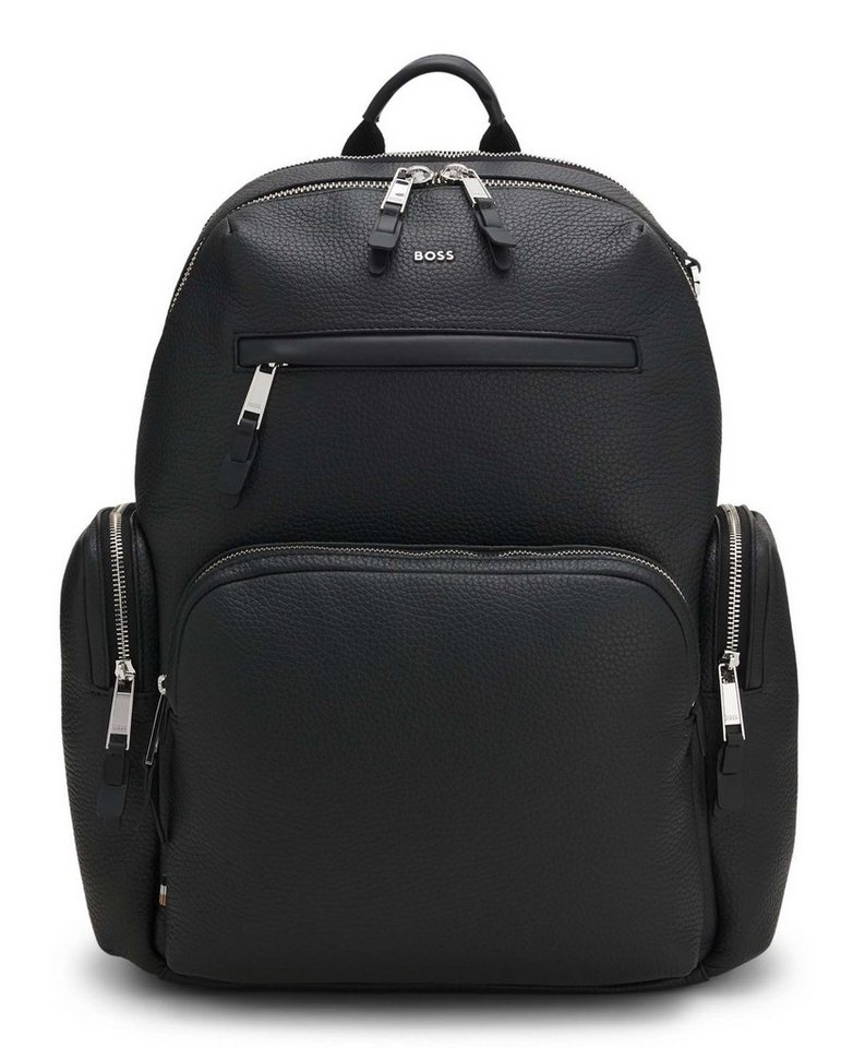 BOSS Rucksack Backpack, aus echtem Rindsleder von BOSS