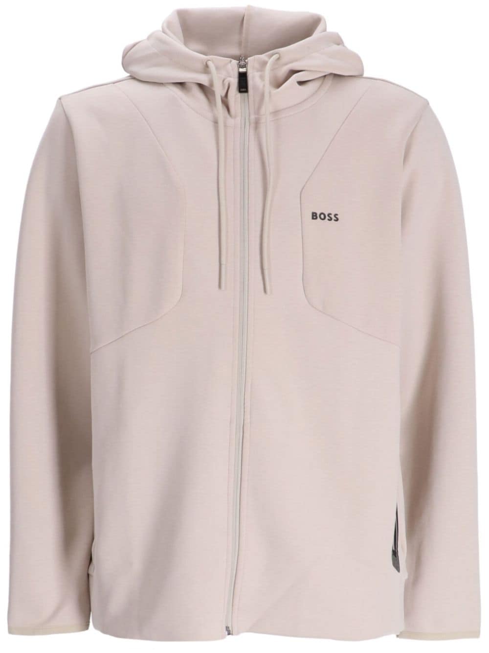 BOSS Saggy Hoodie mit Logo-Print - Nude von BOSS