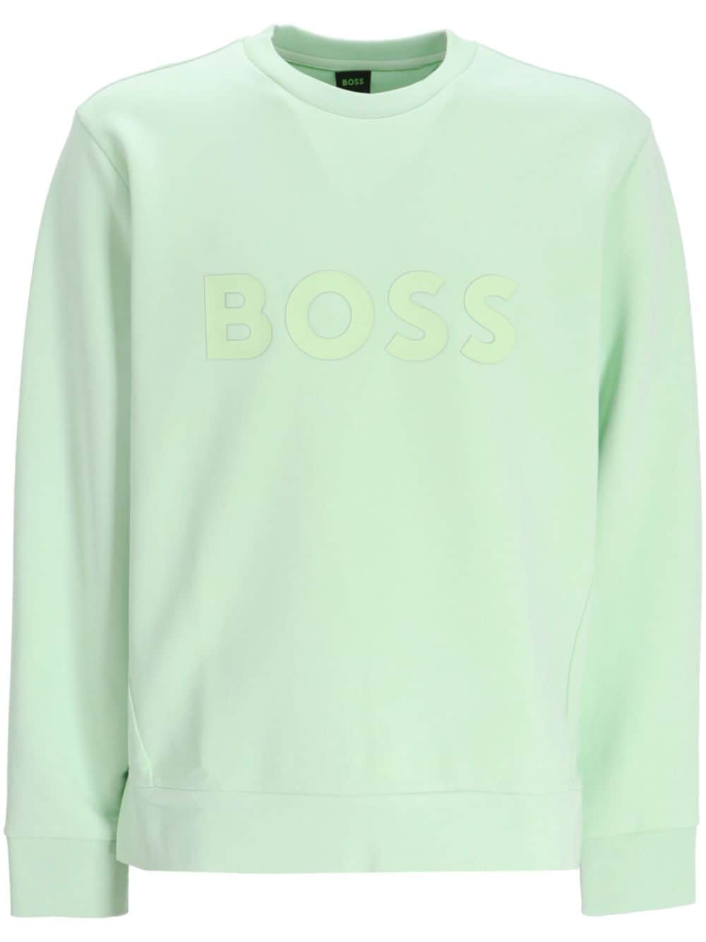 BOSS Salbo Sweatshirt aus Jersey - Grün von BOSS