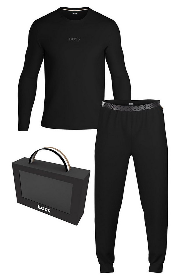 BOSS Schlafanzug Herren Hausanzug Xmas Long Set von BOSS