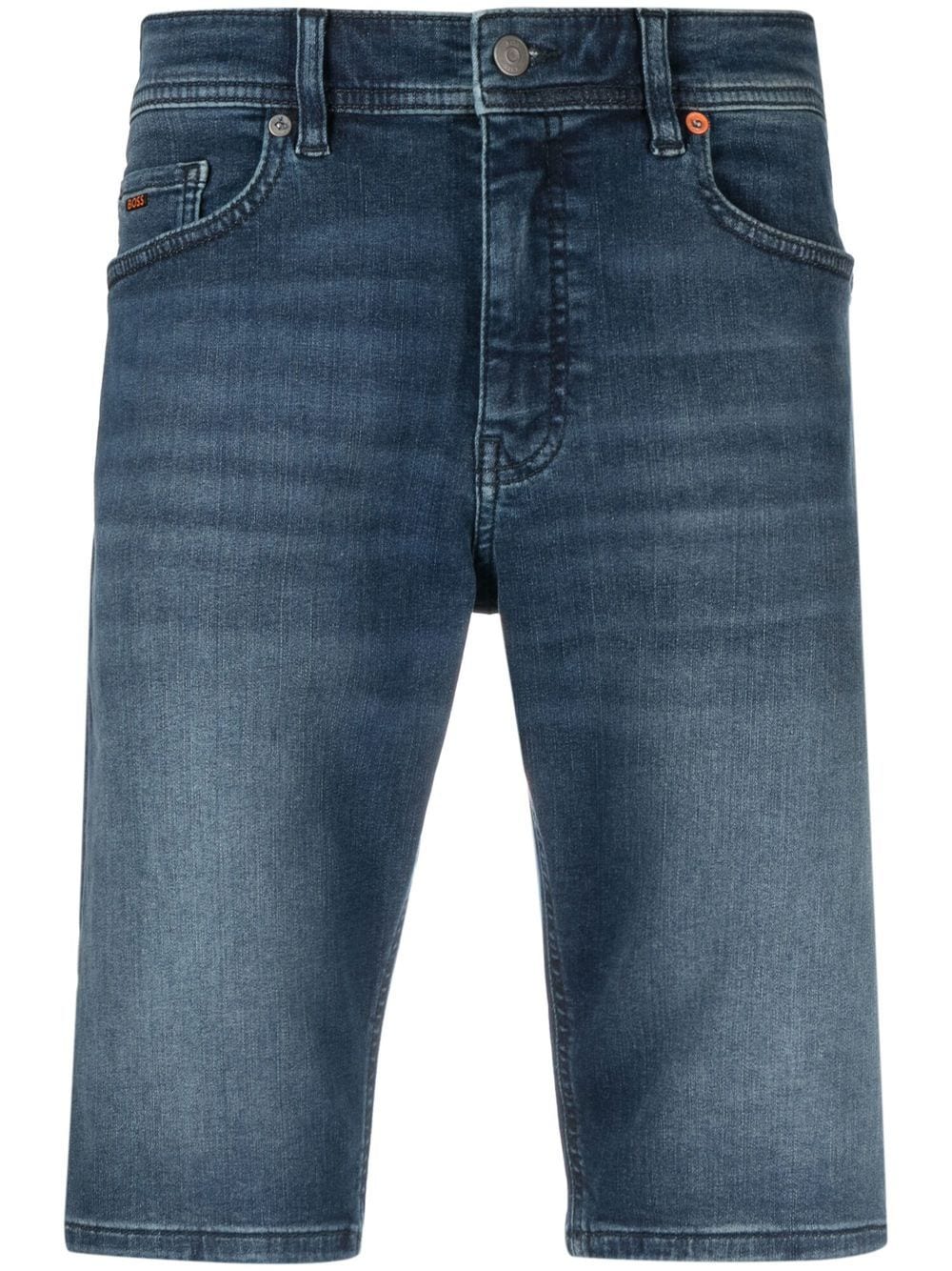 BOSS Schmale Jeans-Shorts - Blau von BOSS