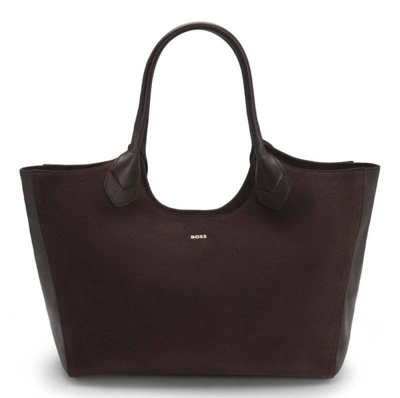 BOSS Schultertasche Tote, aus echtem Rindsleder von BOSS