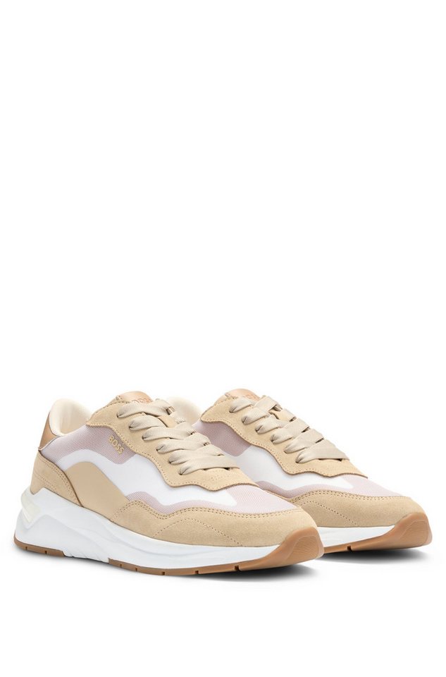 BOSS Skylar_Runn Keilsneaker Freizeitschuh, Halbschuh, Schnürschuh mit Keilsohle von BOSS