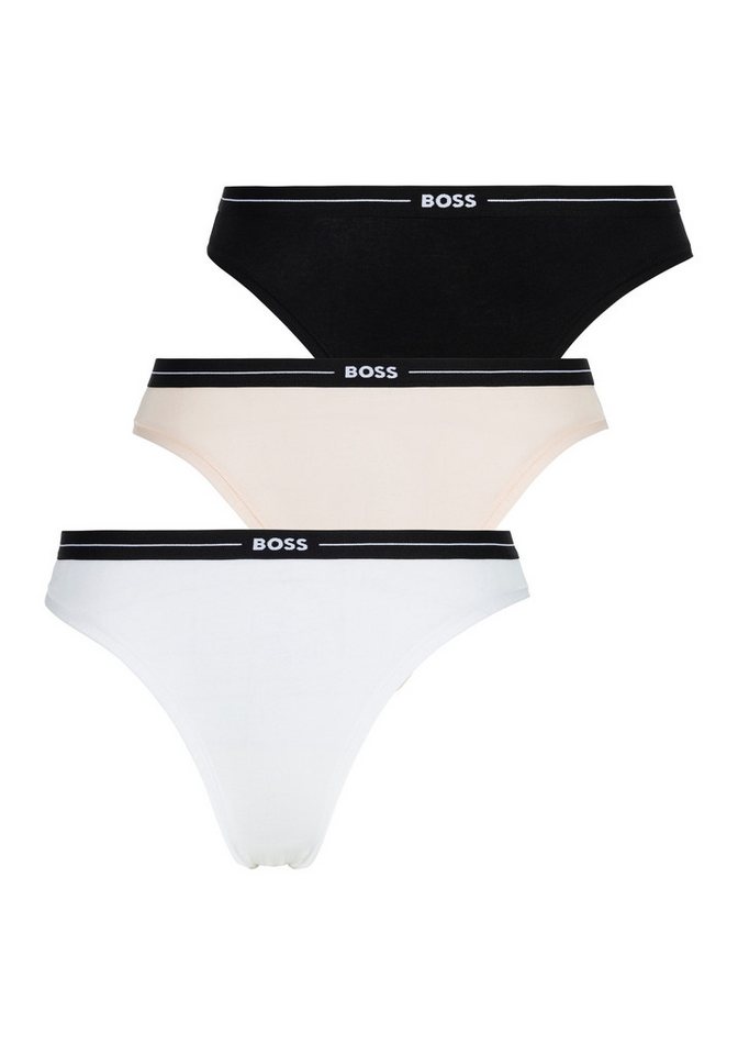 BOSS Slip 3P BRIEF (Packung, 3-St., 3er) mit elastischen Logobund von BOSS