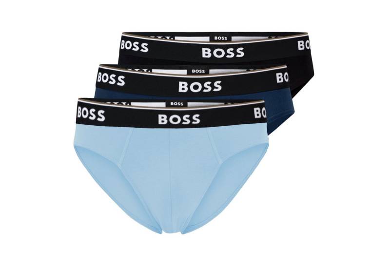 BOSS Slip Cotton Stretch (3-St) mit umlaufend eingewebtem Markenschriftzug von BOSS