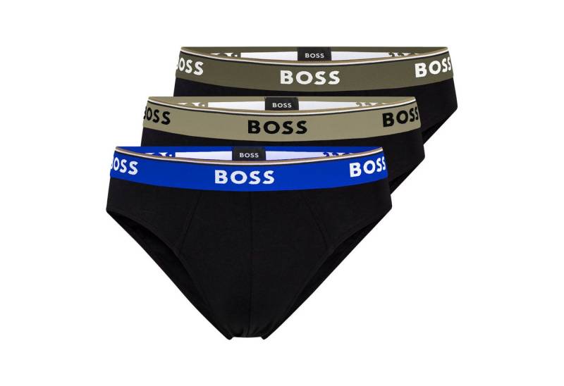 BOSS Slip Cotton Stretch (3-St) mit umlaufend eingewebtem Markenschriftzug von BOSS