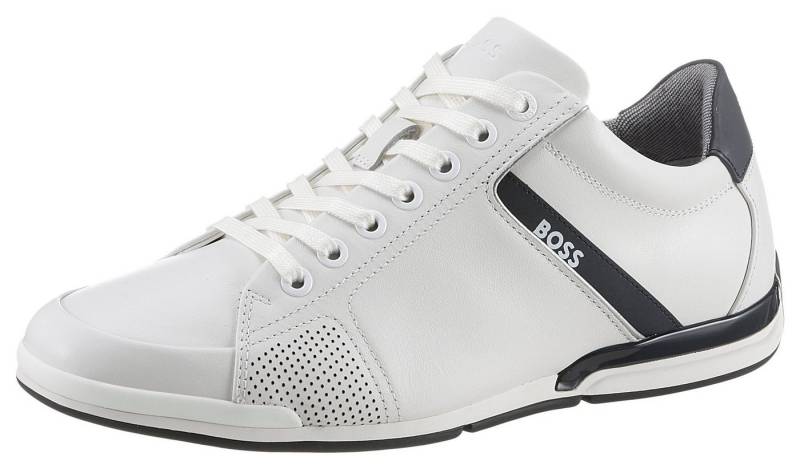 BOSS Sneaker mit BOSS-Markenlabel, Freizeitschuh, Halbschuh, Schnürer,schmale Form von BOSS