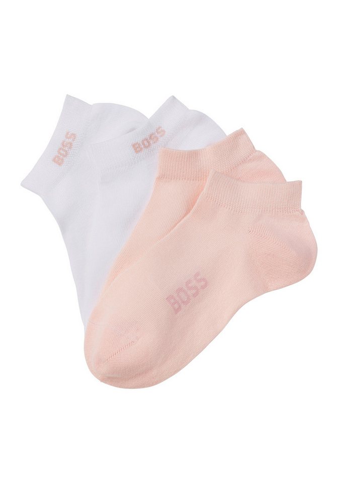 BOSS Sneakersocken 2P AS Logo CC W (Packung, 2-Paar, 2er Pack) mit Logoschriftzug von BOSS