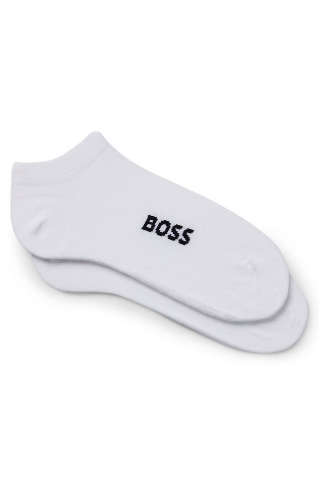 BOSS Sneakersocken 2P AS Logo CC W (Packung, 2-Paar, 2er Pack) mit Logoschriftzug von BOSS