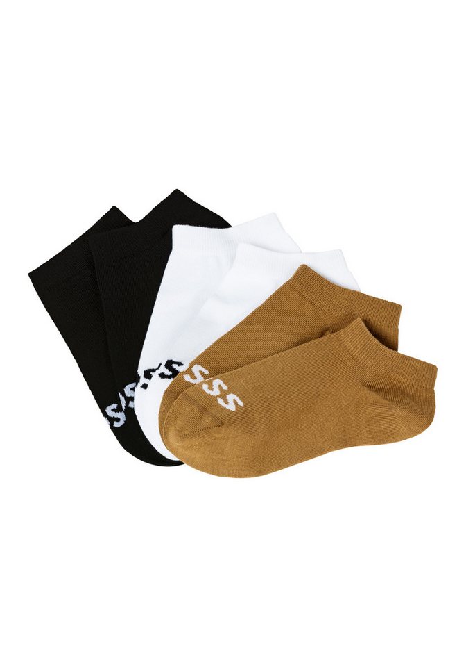 BOSS Sneakersocken 3P AS Logo CC W (Packung, 3-Paar, 3er) mit BOSS Logoschriftzug von BOSS