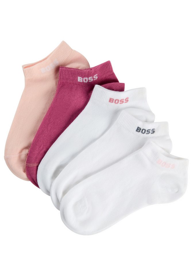 BOSS Sneakersocken 5P AS Logo CC W (Packung, 5-Paar, 5er) mit BOSS-Logoschriftzug von BOSS