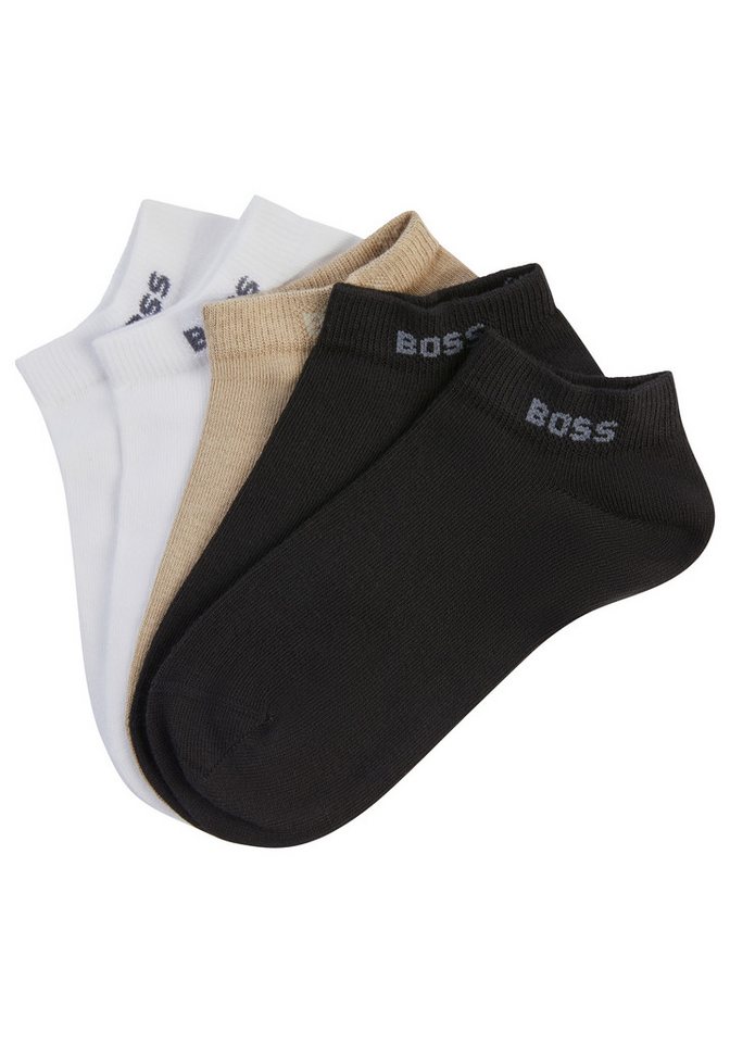 BOSS Sneakersocken 5P AS Logo CC W (Packung, 5-Paar, 5er) mit BOSS-Logoschriftzug von BOSS