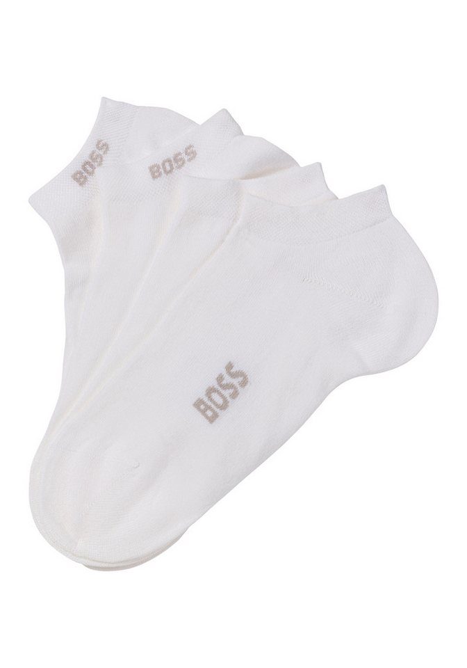 BOSS Socken 2P AS Logo Bamboo (Packung, 2-Paar) mit doppelten Logoschriftzug von BOSS