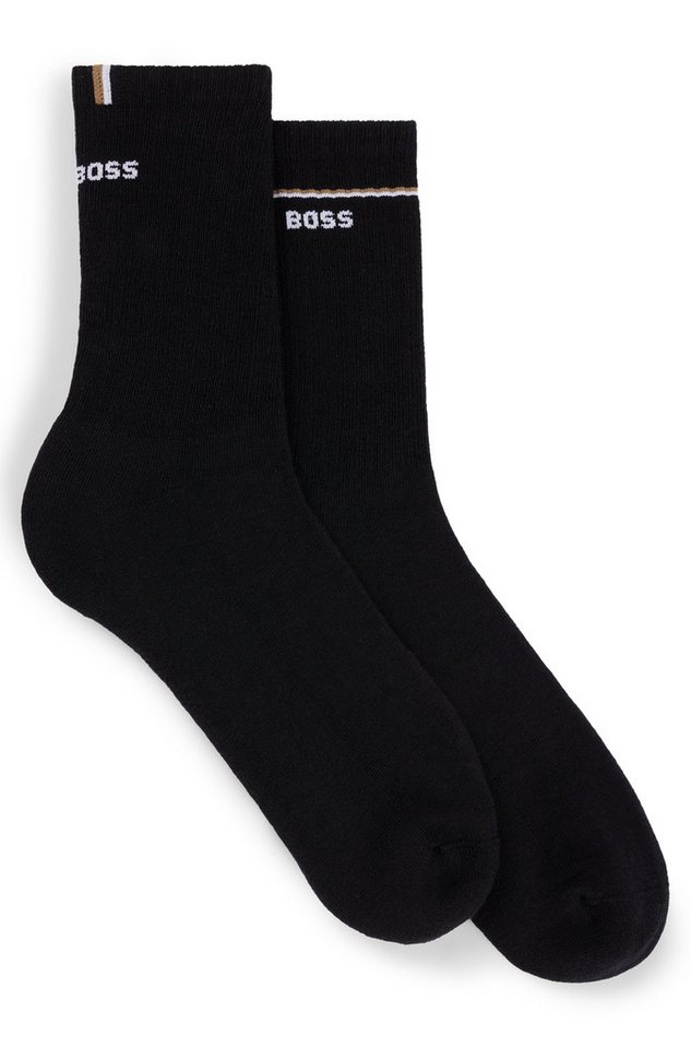 BOSS Socken 2P QS Iconic CC W (Packung, 2-Paar, 2er) mit BOSS-Logoschriftzug von BOSS