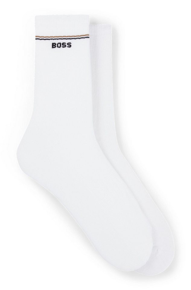 BOSS Socken 2P QS Iconic CC W (Packung, 2-Paar, 2er) mit BOSS-Logoschriftzug von BOSS