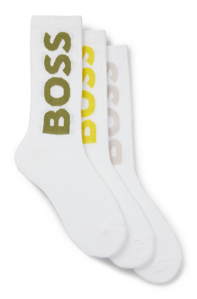 BOSS Socken 3P QS Rib Logo CC mit Logo BOSS Socken 3P QS Rib Logo CC mit Logo von BOSS