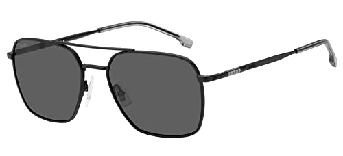 BOSS Hugo 1414/S Matte Black/Grey 57/18/145 Herren Sonnenbrillen von HUGO BOSS