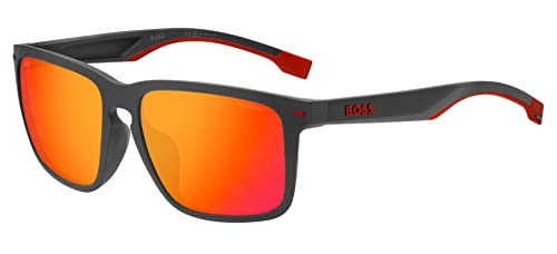 BOSS Sonnenbrillen Hugo 1542/F/S Matte Grey Red/Red 59/17/140 Herren von HUGO BOSS