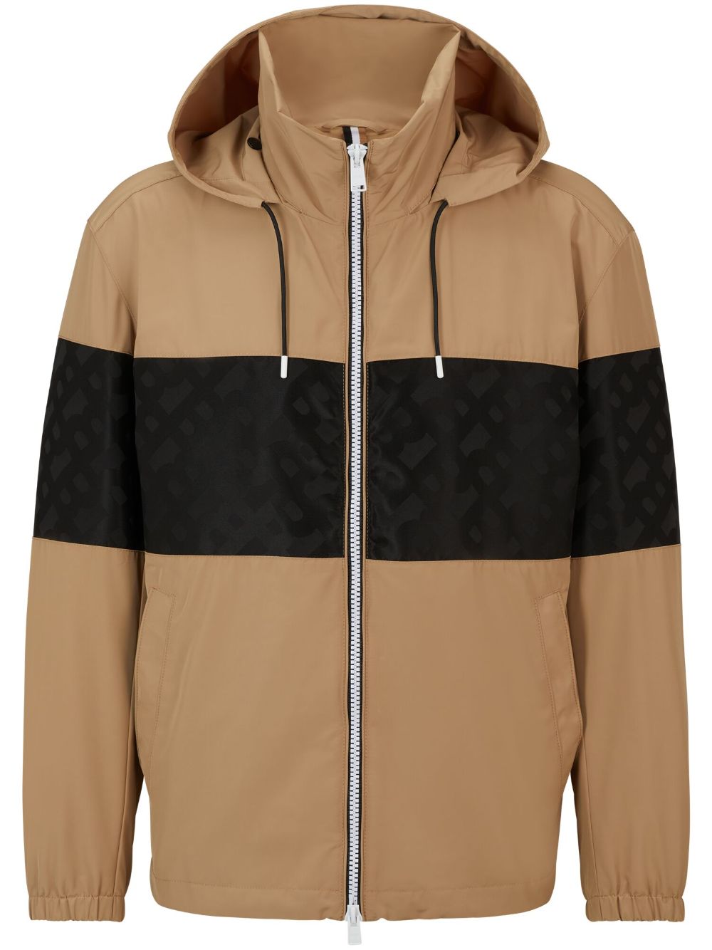 BOSS Sportjacke in Colour-Block-Optik - Nude von BOSS