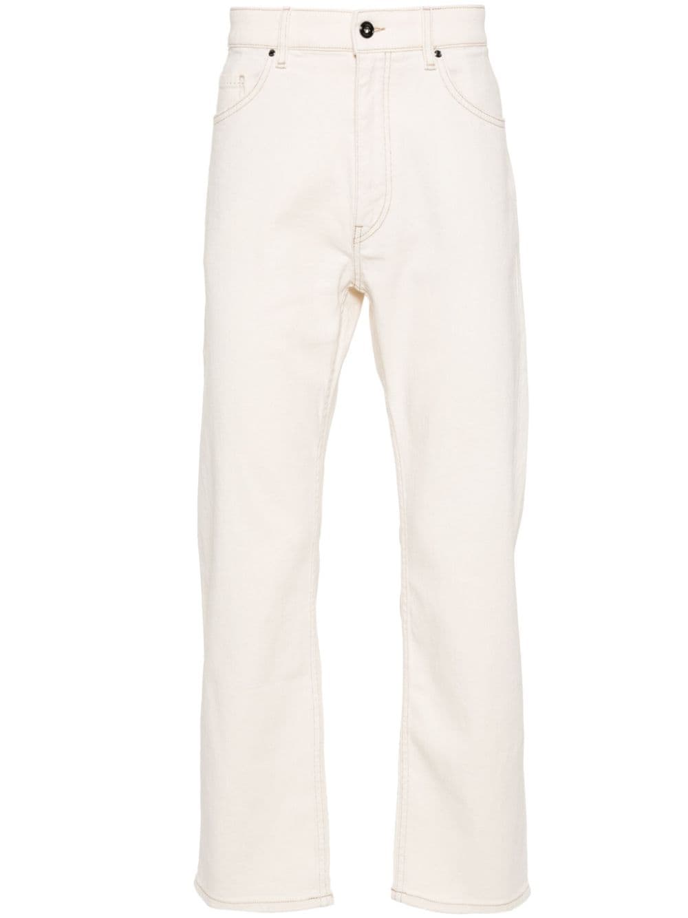 BOSS Straight-Leg-Jeans mit hohem Bund - Nude von BOSS