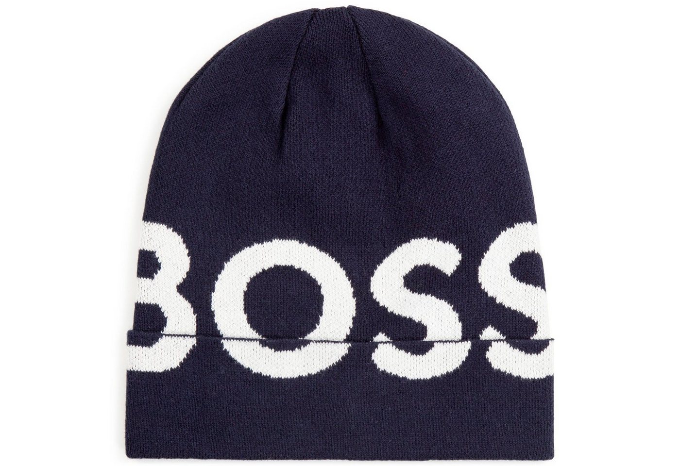 BOSS Strickmütze BOSS KIDS Mütze mit Logo Stitching  von BOSS