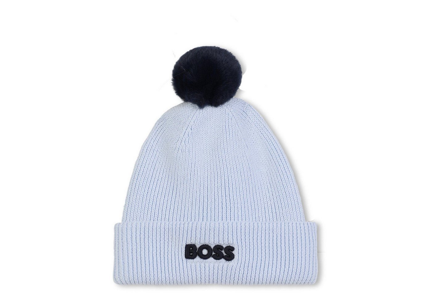 BOSS Strickmütze BOSS Kids Strickmütze mit Bommel himmelblau BOSS Strickmütze BOSS Kids Strickmütze mit Bommel himmelblau von BOSS