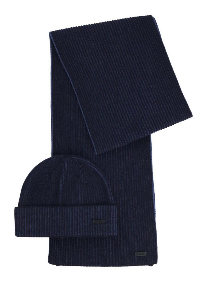 BOSS Strickmütze Ercole Set (Set, 2-St) von BOSS
