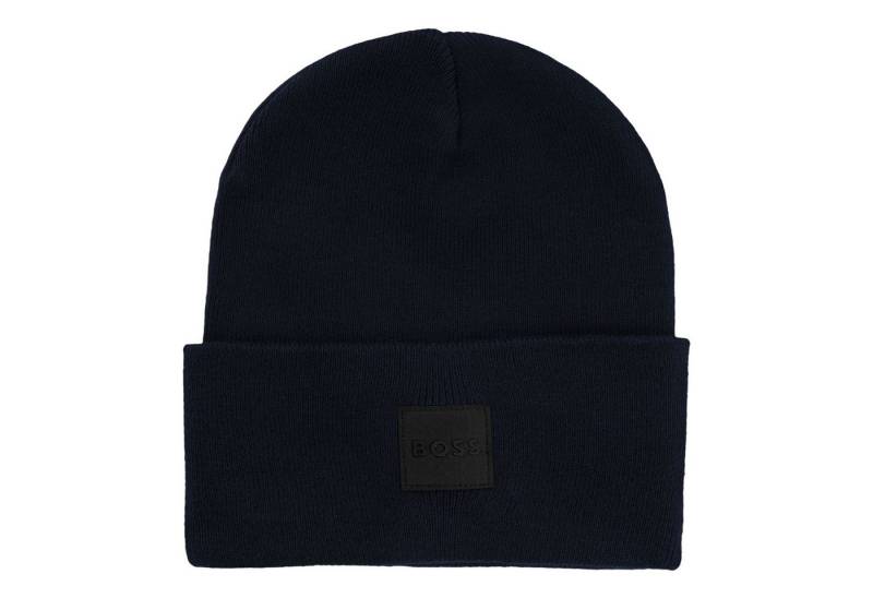 BOSS Strickmütze Fantastico R Hat mit aufgesticktem Markenpatch von BOSS