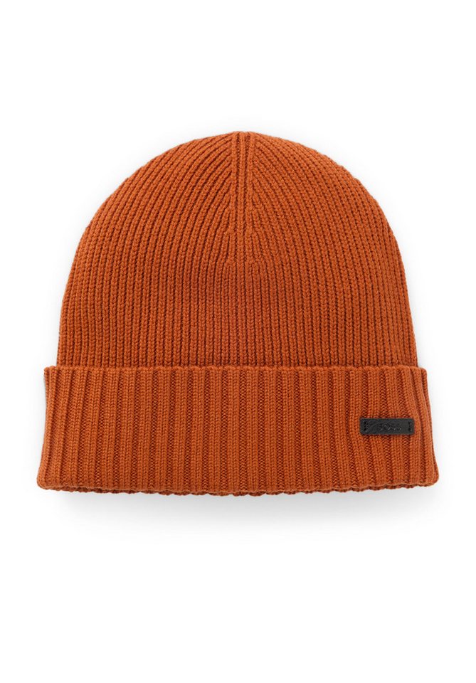 BOSS Strickmütze Fati aus gerippter Schurwolle (keine Angabe, 1-St) von BOSS