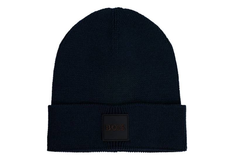 BOSS Strickmütze Foxxy R mit aufgesticktem Markenpatch von BOSS