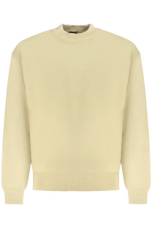 BOSS Strickpullover Herren Pullover Beige – Langarm, Rundhals, Nachhaltige Baumwolle von BOSS
