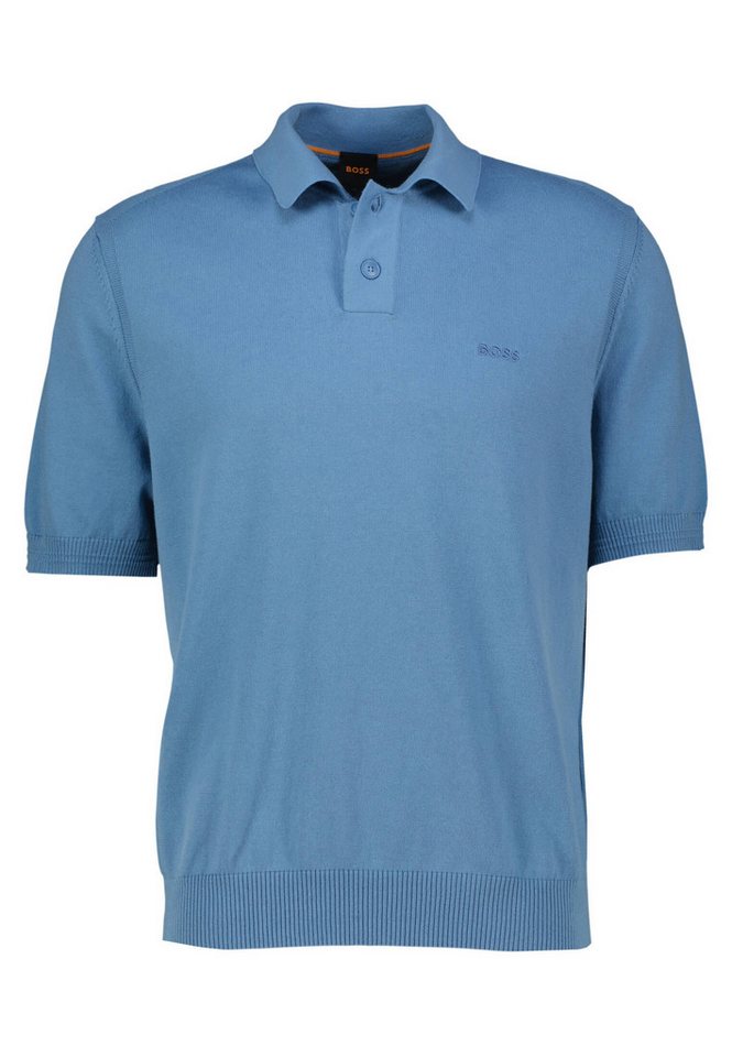 BOSS Strickpullover Herren Strickpolo ASAC_P Kurzarm (1-tlg) von BOSS