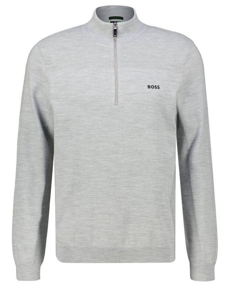 BOSS Strickpullover Herren Strickpullover MOMENTUM-X_QZ mit Schurwolle (1-tlg) von BOSS