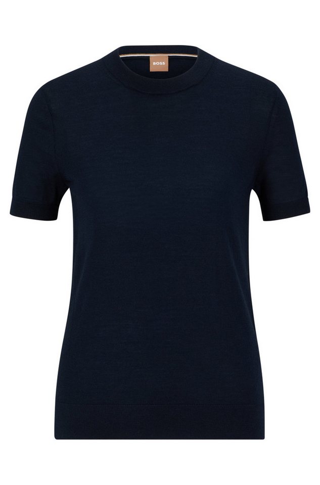 BOSS Strickpullover Kurzarm-Pullover - Regular Fit von BOSS