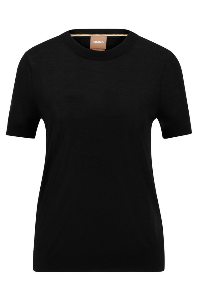 BOSS Strickpullover Kurzarm-Pullover - Regular Fit von BOSS