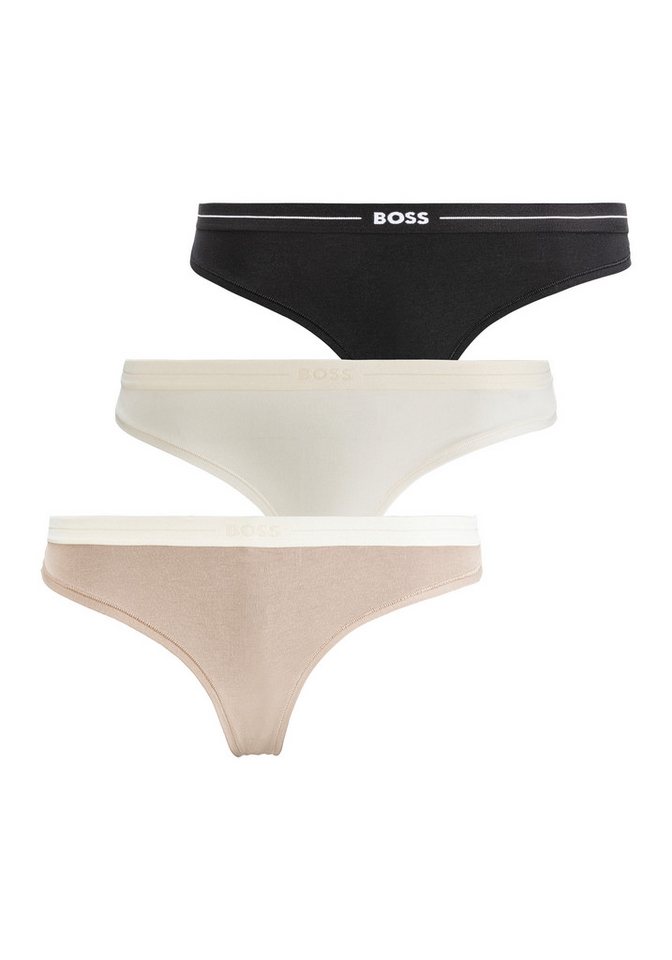 BOSS String 3P THONG (Packung, 3-St., 3er) mit BOSS Logobund von BOSS