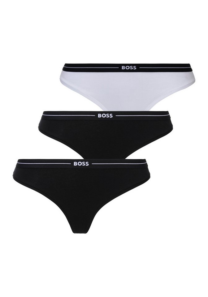 BOSS String 3P THONG (Packung, 3-St., 3er) mit BOSS Logobund von BOSS