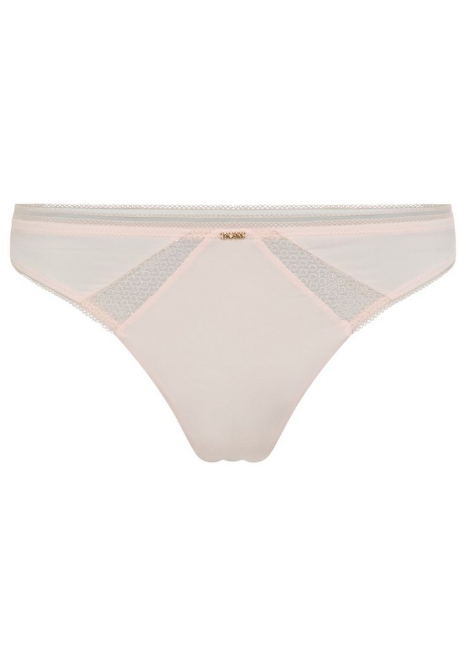 BOSS String Pure körpernahe Form, mit Spitzeneinsatz von BOSS