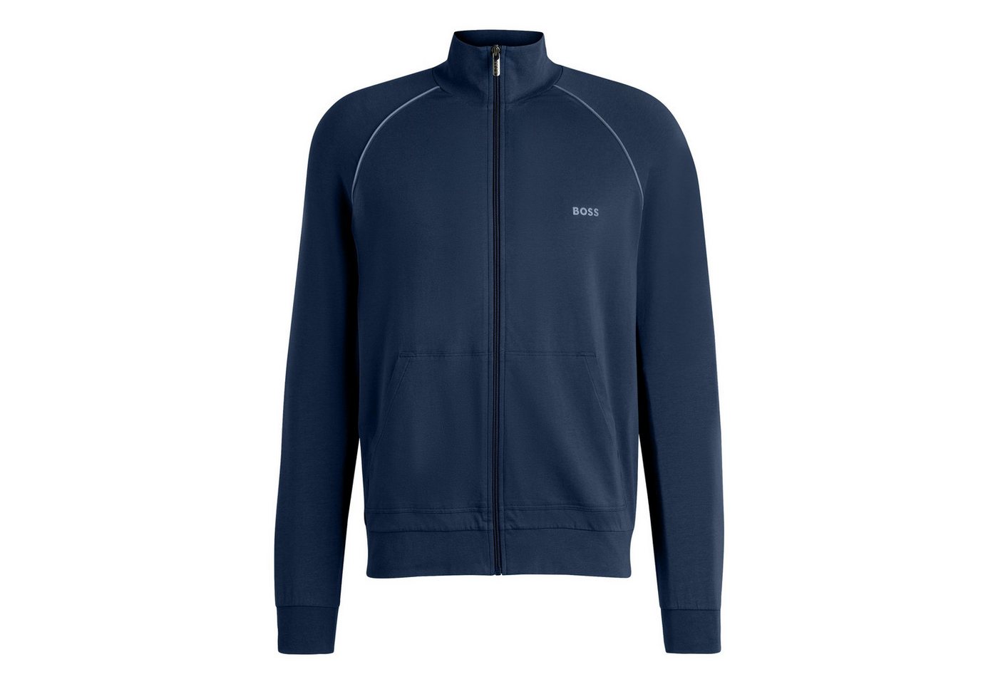 BOSS Sweatjacke Mix&Match Jacket Z mit eingesticktem Markenschriftzug von BOSS