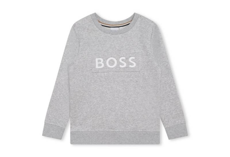 Boss Kidswear Sweatshirt BOSS Kidswear Sweatshirt greymelange mit geprägtem Logo von Boss Kidswear