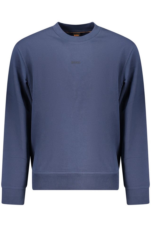 BOSS Sweatshirt Blaues Herren Sweatshirt ohne Reißverschluss - von BOSS