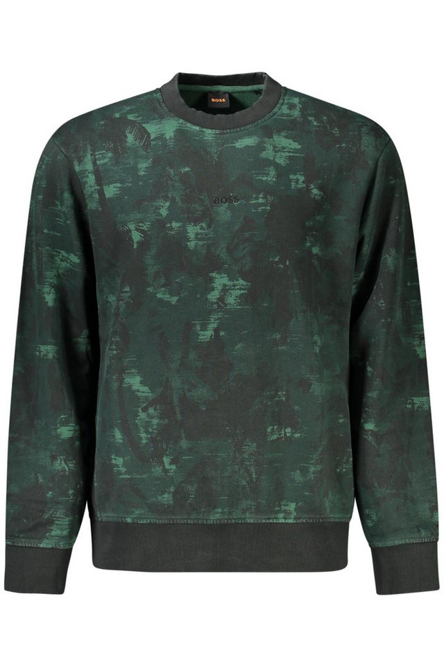 BOSS Sweatshirt Grünes Herren-Sweatshirt: Langarm, rundhals, mit BOSS Sweatshirt Grünes Herren-Sweatshirt: Langarm, rundhals, mit von BOSS