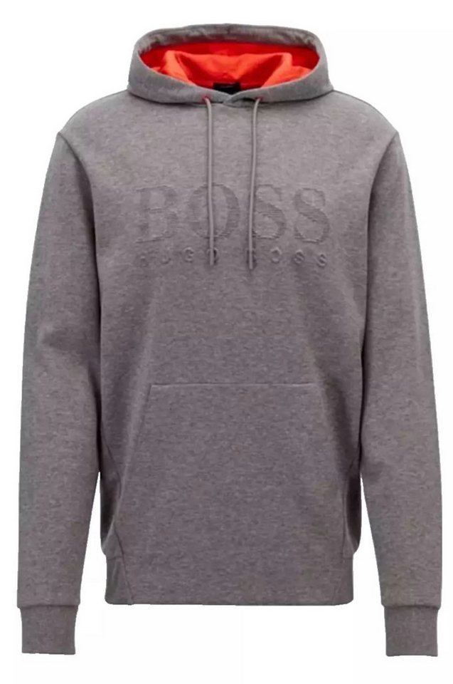 BOSS Kapuzensweatjacke Herren Luxus Soody Hoodie Tonaler 3D-Logo-Druck auf der Brust – Kapuze mit Kordelzug von BOSS