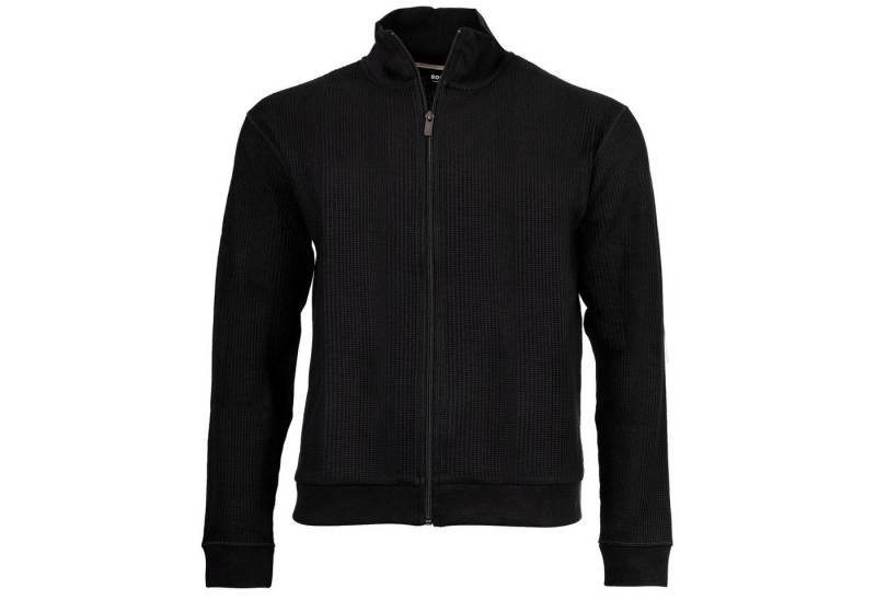 BOSS Sweatshirt Herren Sweatjacke Baumwolle Structure Zip Jacket von BOSS