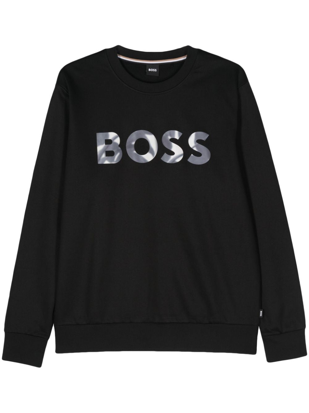 BOSS Sweatshirt mit Logo-Print - Schwarz von BOSS