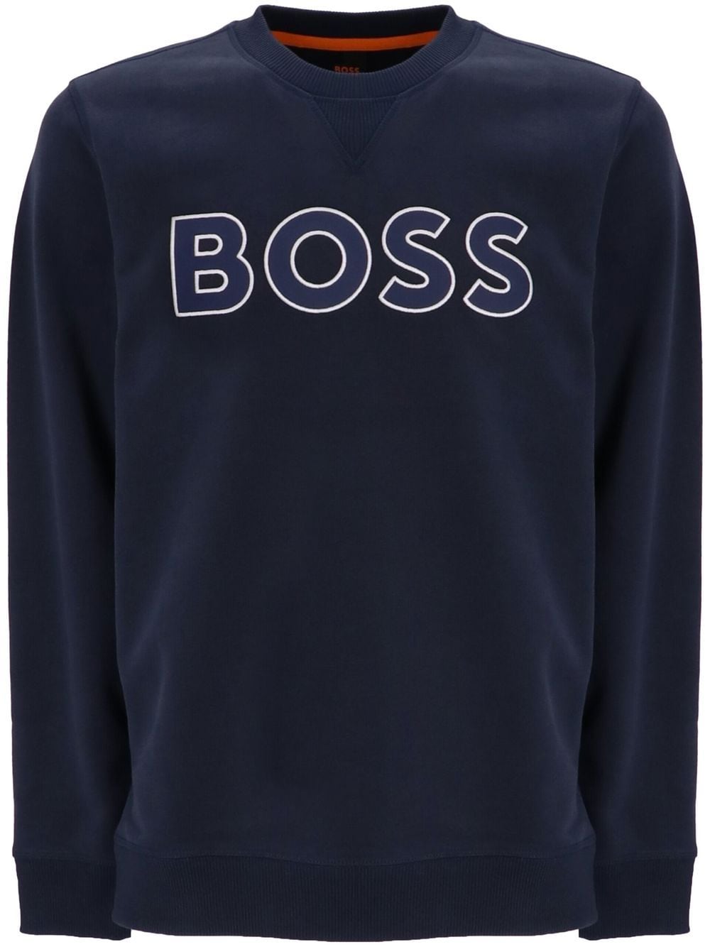 BOSS Sweatshirt mit Logo-Stickerei - Blau von BOSS