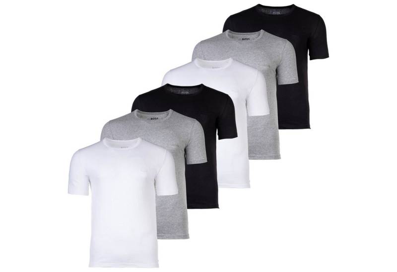 BOSS T-Shirt Herren T-Shirt 6er Pack Baumwolle (Packung, 6er Pack) von BOSS