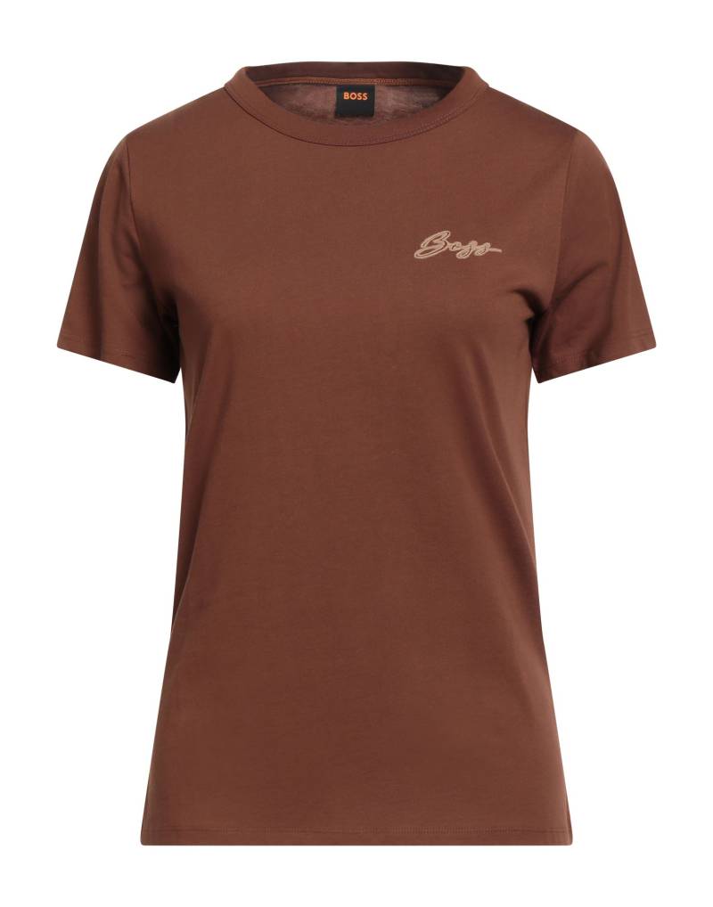 BOSS T-shirts Damen Braun von BOSS