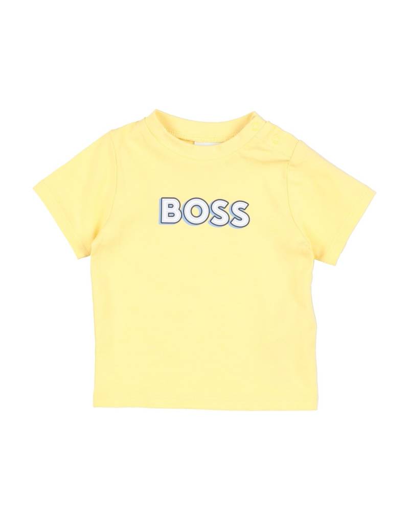 BOSS T-shirts Kinder Pastellgelb von BOSS