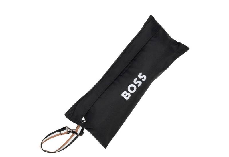 BOSS Taschenregenschirm Iconic Mini - Taschenschirm Regenschirm 90 cm (black) von BOSS
